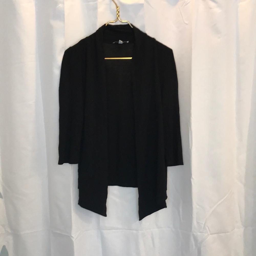 Black Hi-Low Cardigan